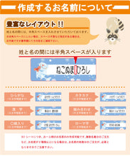 画像をギャラリービューアに読み込む, 作成するお名前についてのレイアウト