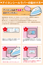 画像をギャラリービューアに読み込む, アイロンシールの貼り付け方