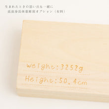 画像をギャラリービューアに読み込む, 底面身長体重彫刻オプション