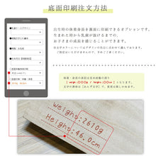 画像をギャラリービューアに読み込む, 底面身長体重彫刻オプション