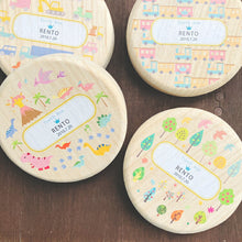 画像をギャラリービューアに読み込む, デザイン色々♪『丸型乳歯ケース4 名入れタイプ』