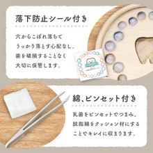 画像をギャラリービューアに読み込む, 落下防止シールと綿とピンセット付き