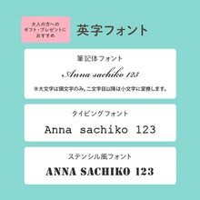 画像をギャラリービューアに読み込む, 英字フォント