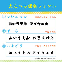 画像をギャラリービューアに読み込む, 選べる仮名フォント
