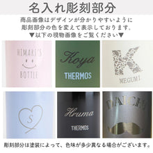 画像をギャラリービューアに読み込む, 【花デザイン】名入れ無料 サーモス 350ml JNL-S350 ワンタッチ 真空断熱 ケータイマグ